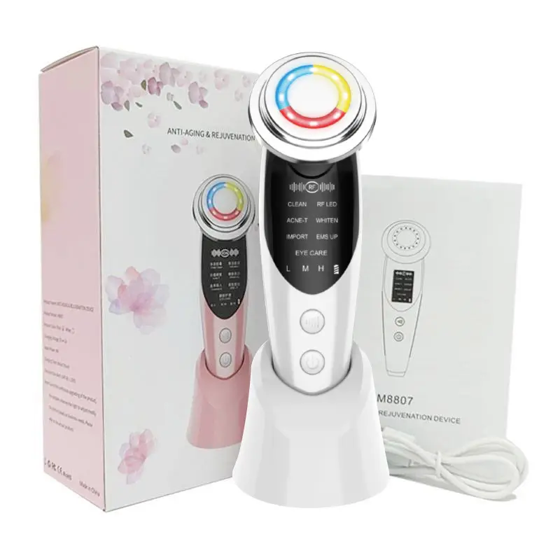 Beauty instrument introduction instrument with EMS ion facial color light beauty instrument skin care instrument micro current red light skin rejuvenation