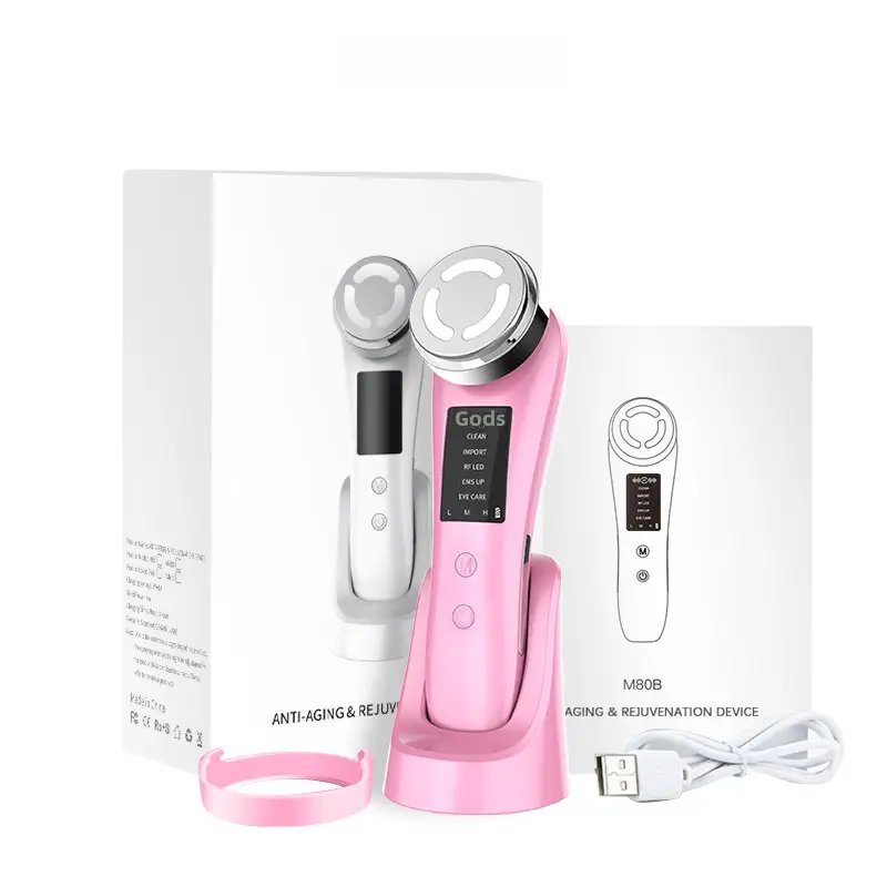 Beauty instrument introduction instrument with EMS ion facial color light beauty instrument skin care instrument micro current red light skin rejuvenation