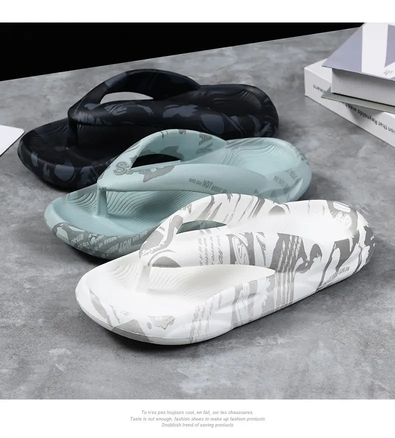Men's White EVA Slip-On Flip Flops Summer — feature 4