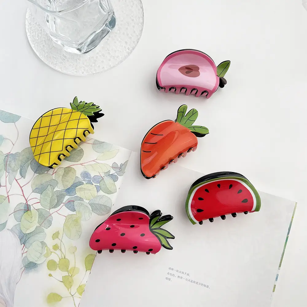 Cute Fruit & Vegetable Hairpin Clip for Girls - Image 7