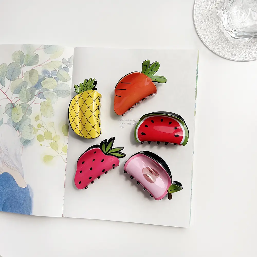 Cute Fruit & Vegetable Hairpin Clip for Girls - Image 8