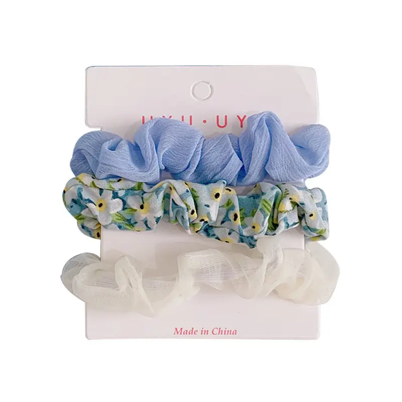 Candy Color Floral Hair Ring for Women - Image 10