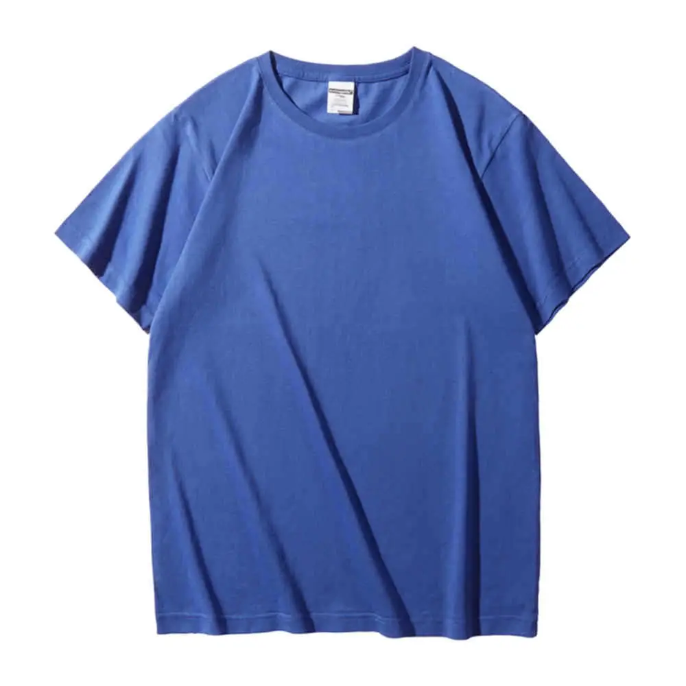 Red Cotton Crew Neck T-Shirt Short Sleeve