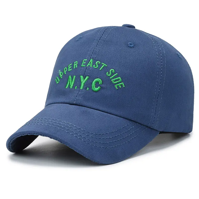 New Embroidered Letter Soft Top Cap nyc Baseball Cap Spring Summer Sun Protection Hat