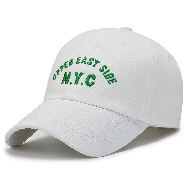 New Embroidered Letter Soft Top Cap nyc Baseball Cap Spring Summer Sun Protection Hat