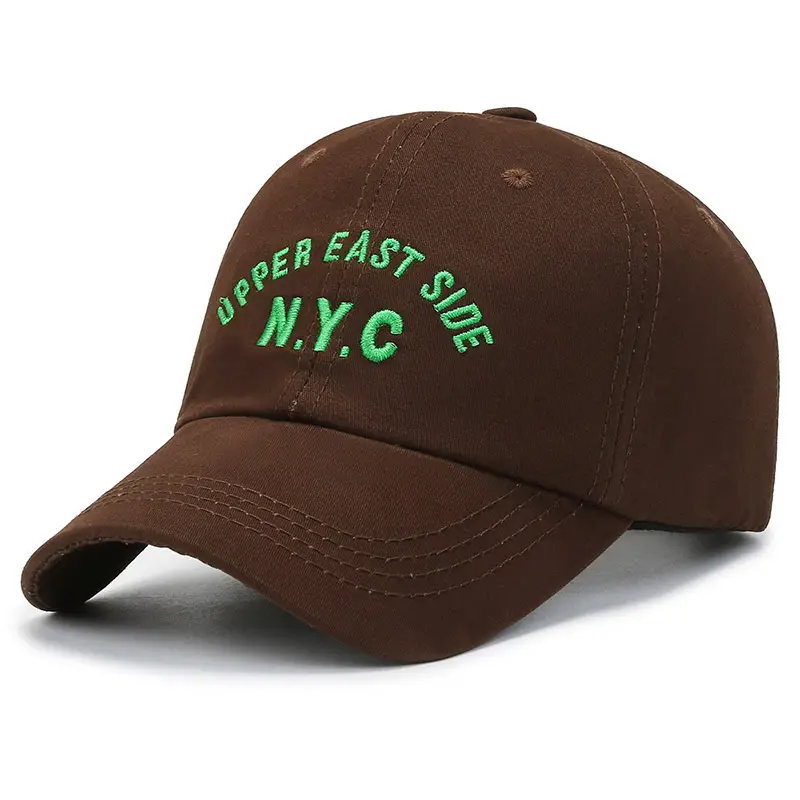 New Embroidered Letter Soft Top Cap nyc Baseball Cap Spring Summer Sun Protection Hat
