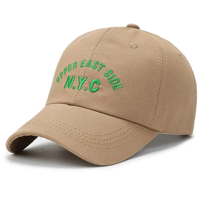 New Embroidered Letter Soft Top Cap nyc Baseball Cap Spring Summer Sun Protection Hat