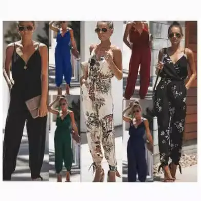 Green Backless Tether Long Jumpsuit for Women - Image 7