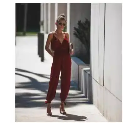 Green Backless Tether Long Jumpsuit for Women - Image 8