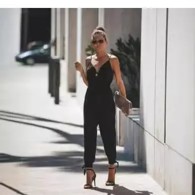 Green Backless Tether Long Jumpsuit for Women - Image 9