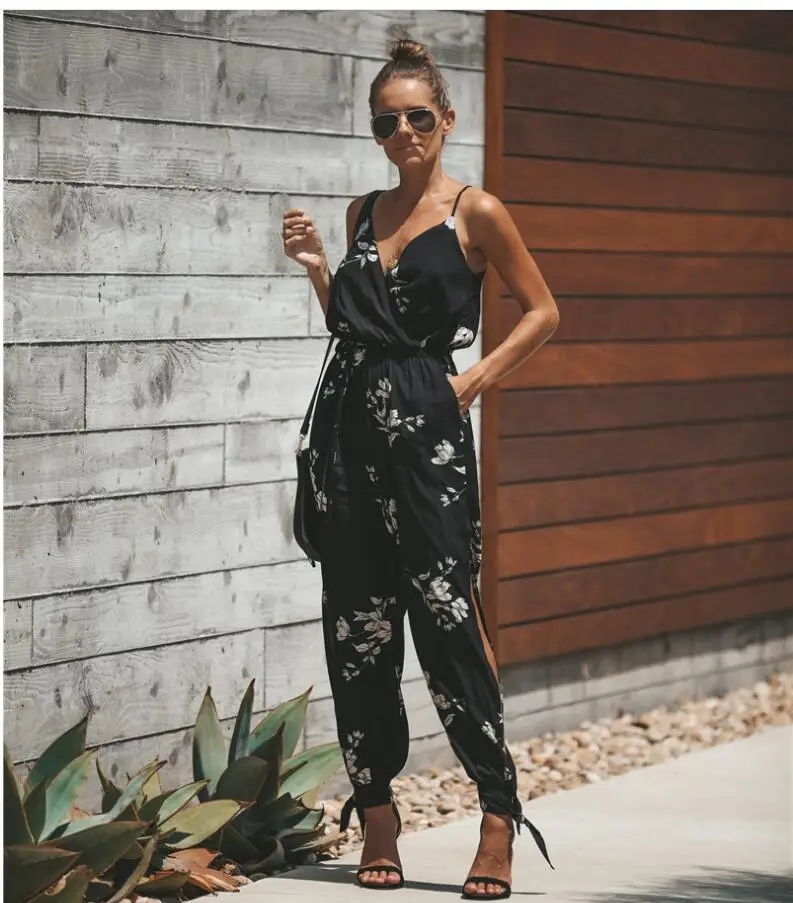 Green Backless Tether Long Jumpsuit for Women - Image 3