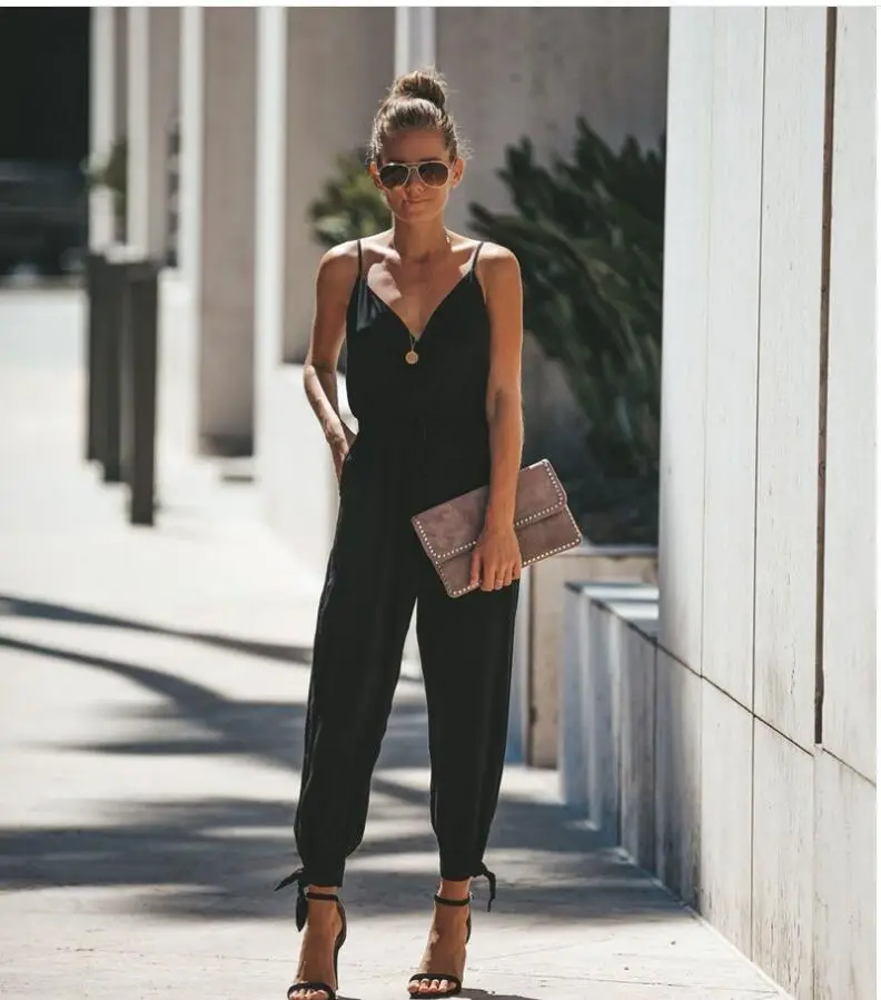 Green Backless Tether Long Jumpsuit for Women - Image 5