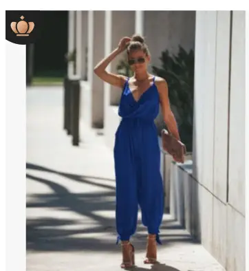 Green Backless Tether Long Jumpsuit for Women - Image 6
