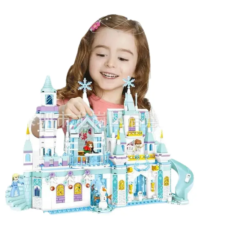 Frozen Princess Villa Castle Building Blocks for Girls