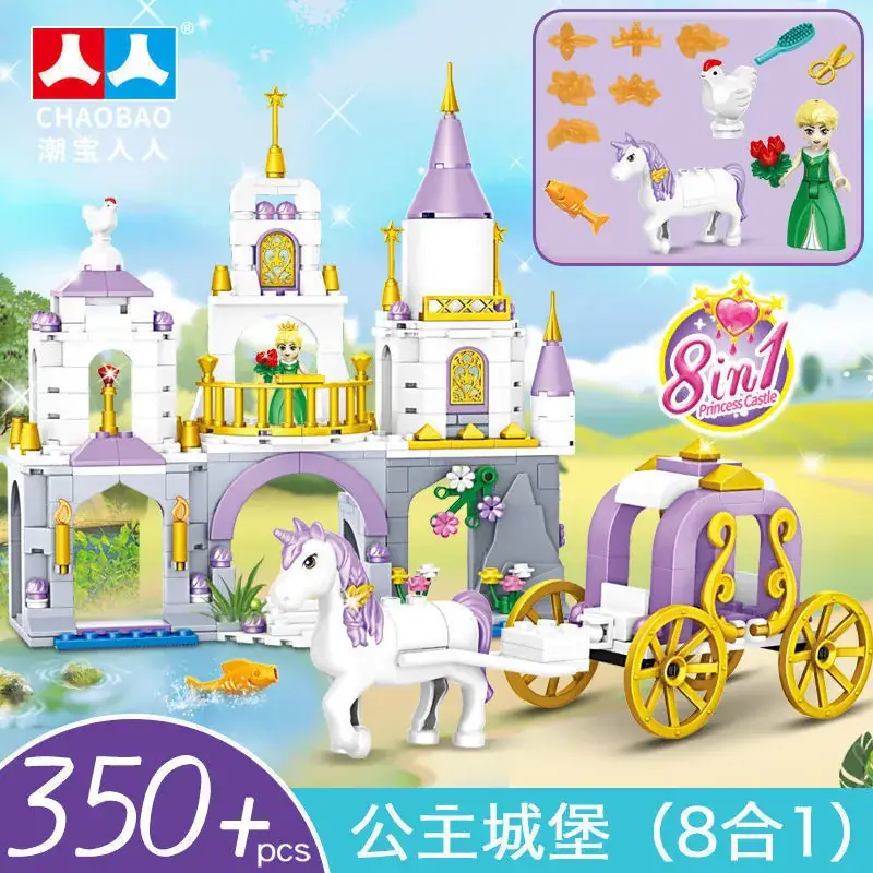 Frozen Princess Villa Castle Building Blocks for Girls