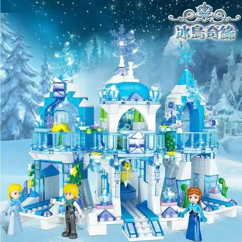 Frozen Princess Villa Castle Building Blocks for Girls