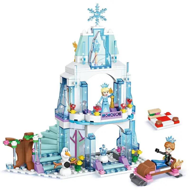 Frozen Princess Villa Castle Building Blocks for Girls