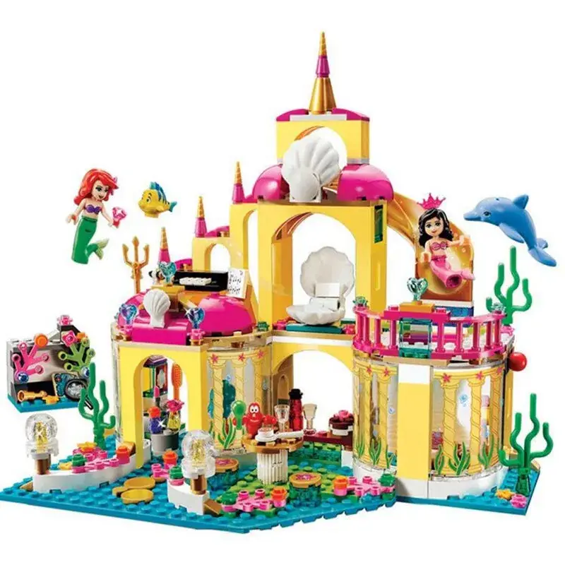 Frozen Princess Villa Castle Building Blocks for Girls