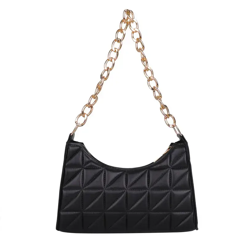 Black Rhombic Chain Shoulder Bag for Women 2022 - Image 10