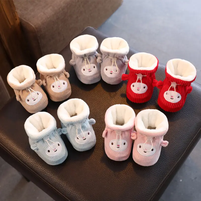 Baby Shoes Winter Velvet Soft Cotton 0-3mo 6-12mo