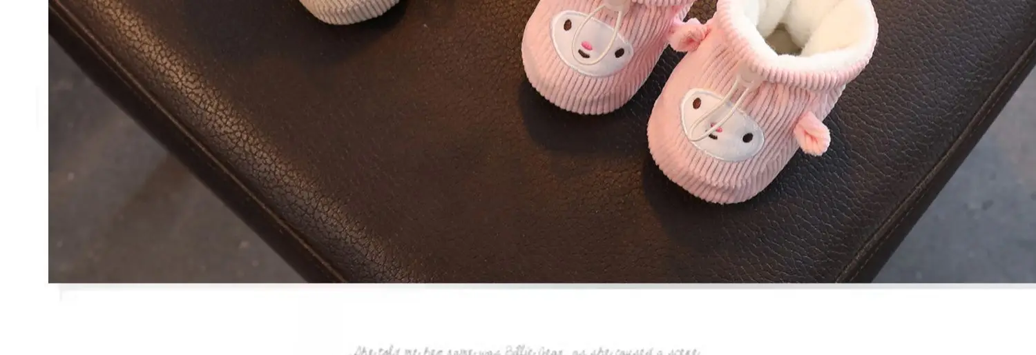 Baby Shoes Winter Velvet Soft Cotton 0-3mo 6-12mo — feature 16
