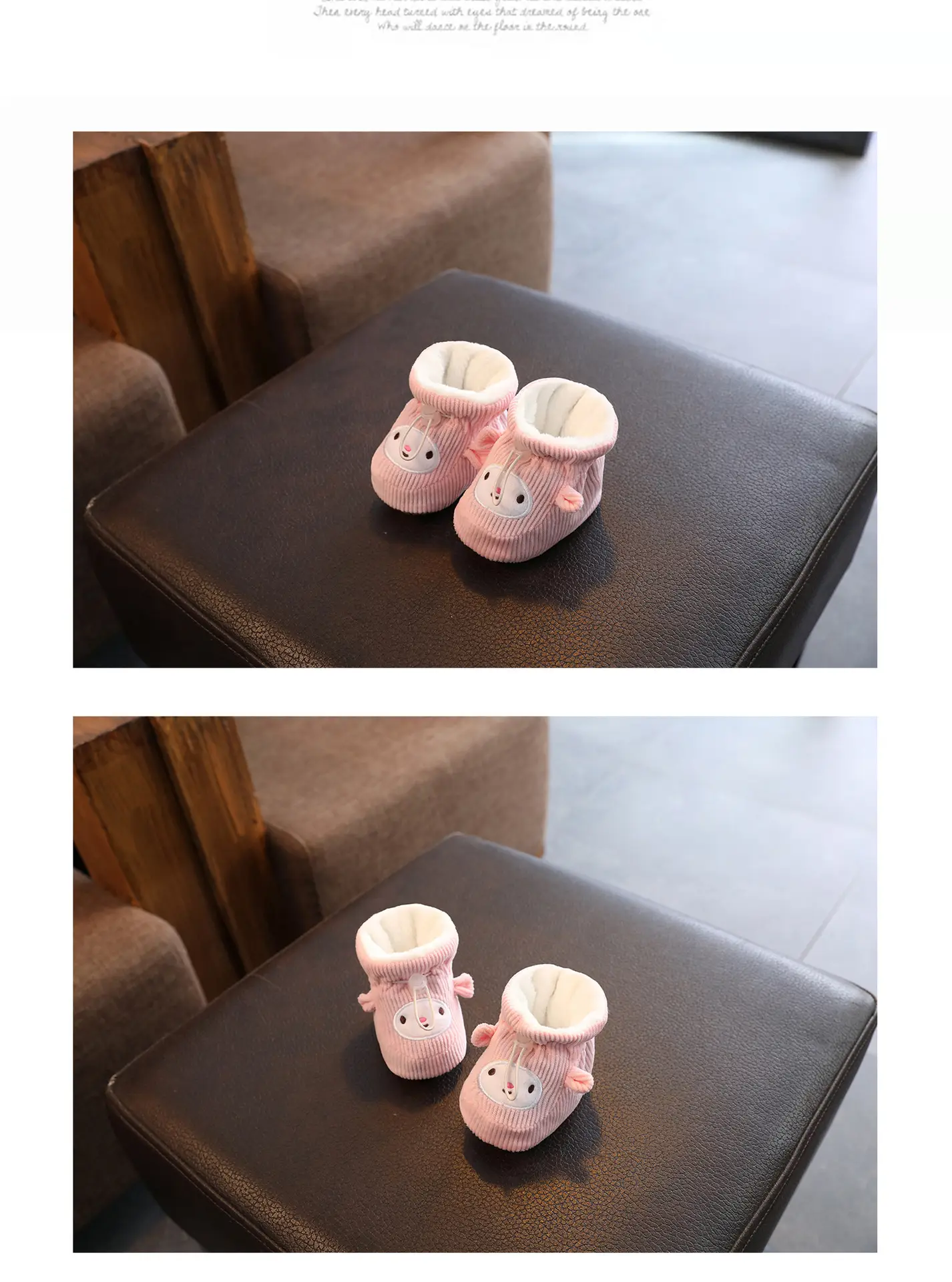 Baby Shoes Winter Velvet Soft Cotton 0-3mo 6-12mo — feature 18