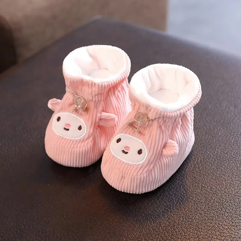 Baby Shoes Winter Velvet Soft Cotton 0-3mo 6-12mo