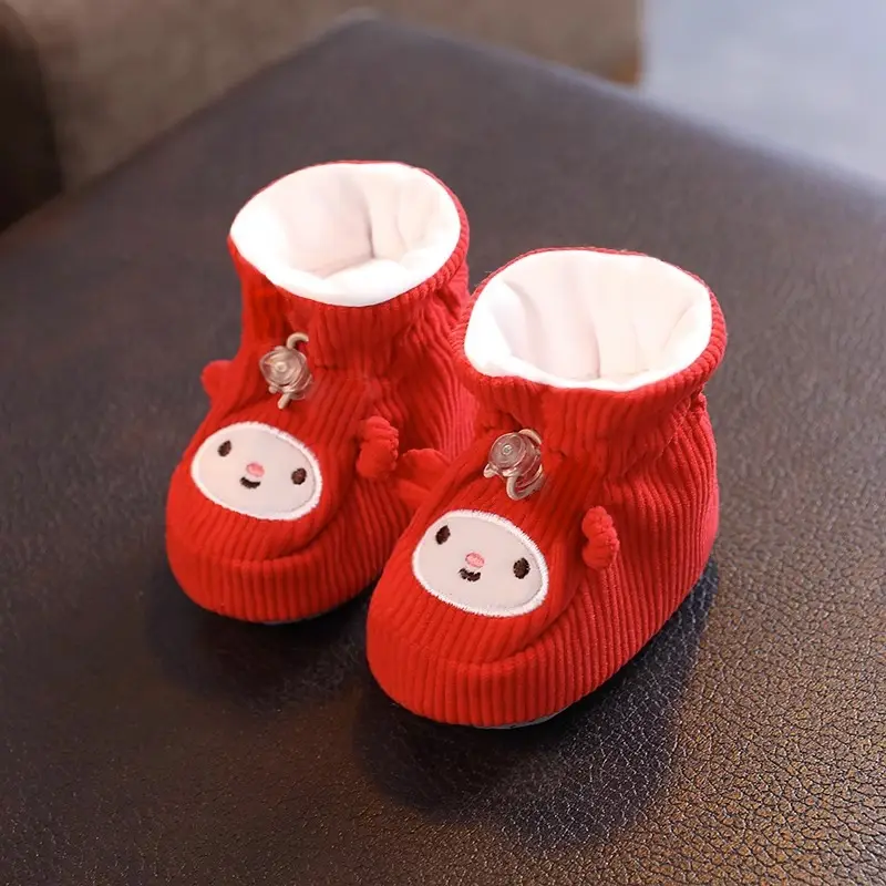 Baby Shoes Winter Velvet Soft Cotton 0-3mo 6-12mo