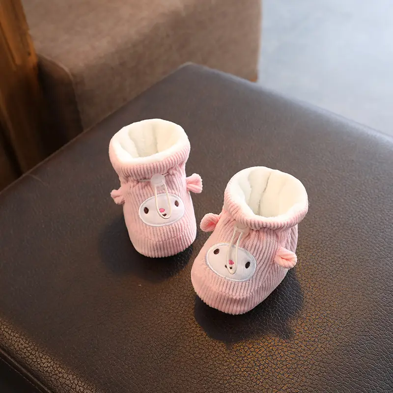 Baby Shoes Winter Velvet Soft Cotton 0-3mo 6-12mo