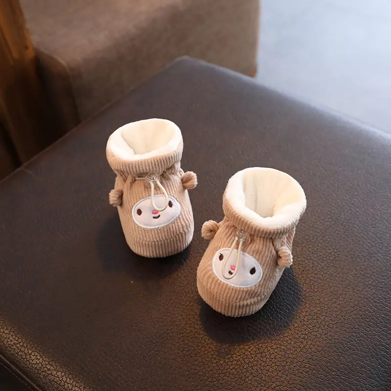 Baby Shoes Winter Velvet Soft Cotton 0-3mo 6-12mo