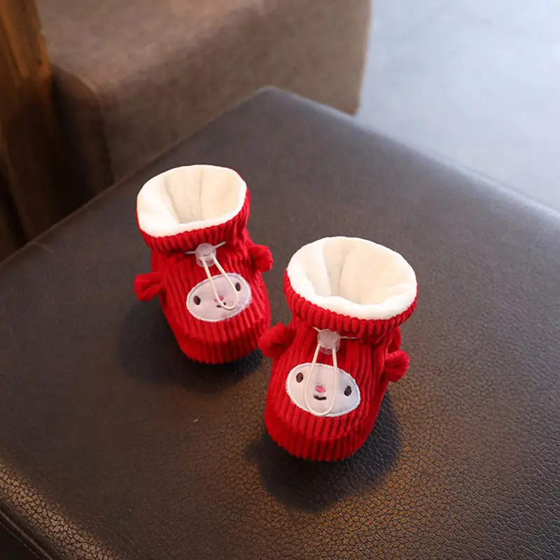 Baby Shoes Winter Velvet Soft Cotton 0-3mo 6-12mo
