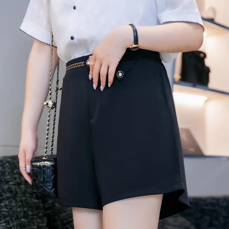 Plus Size High Waist Casual Shorts 2025 Autumn - Image 2