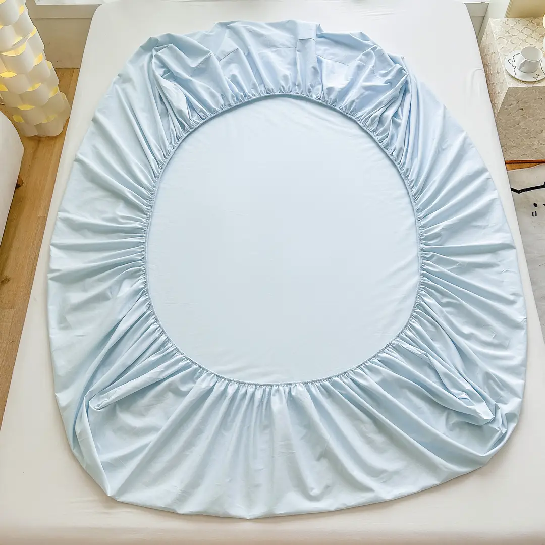 Class A full-enclosed bed hat single-piece thickened mother and infant grade solid color 60 sanding bedspread protective cover dormitory washable cotton