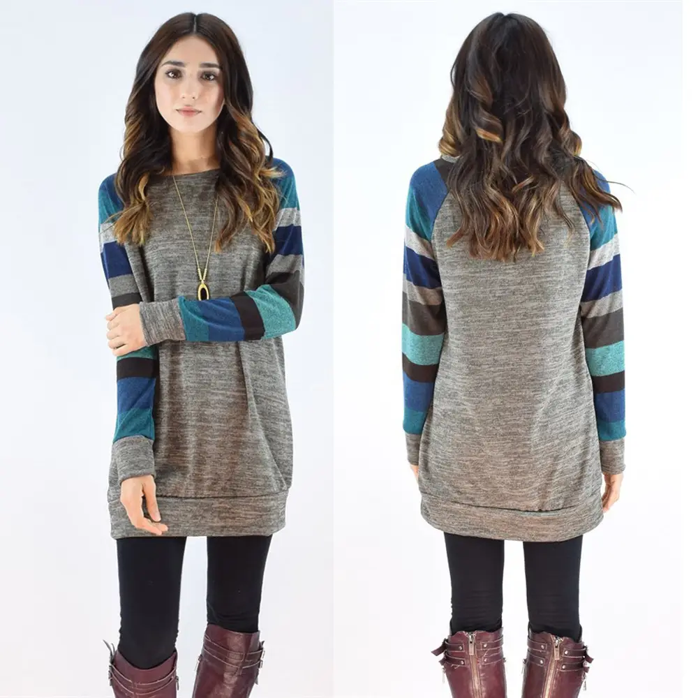 Women's Laced Raglan Long Sleeve Sweater Set - Image 6