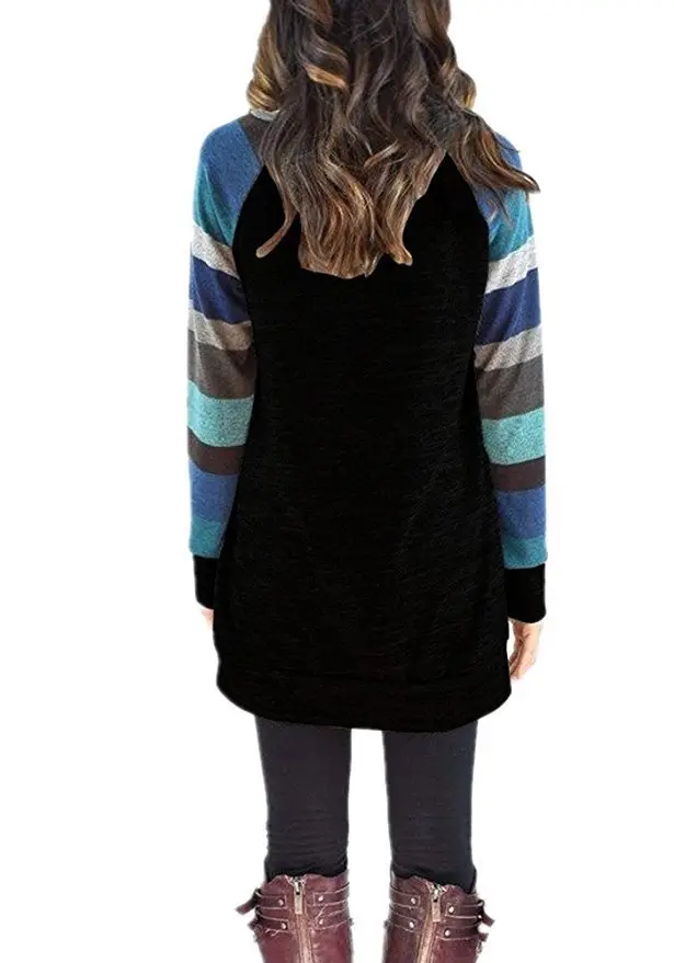 Women's Laced Raglan Long Sleeve Sweater Set - Image 9