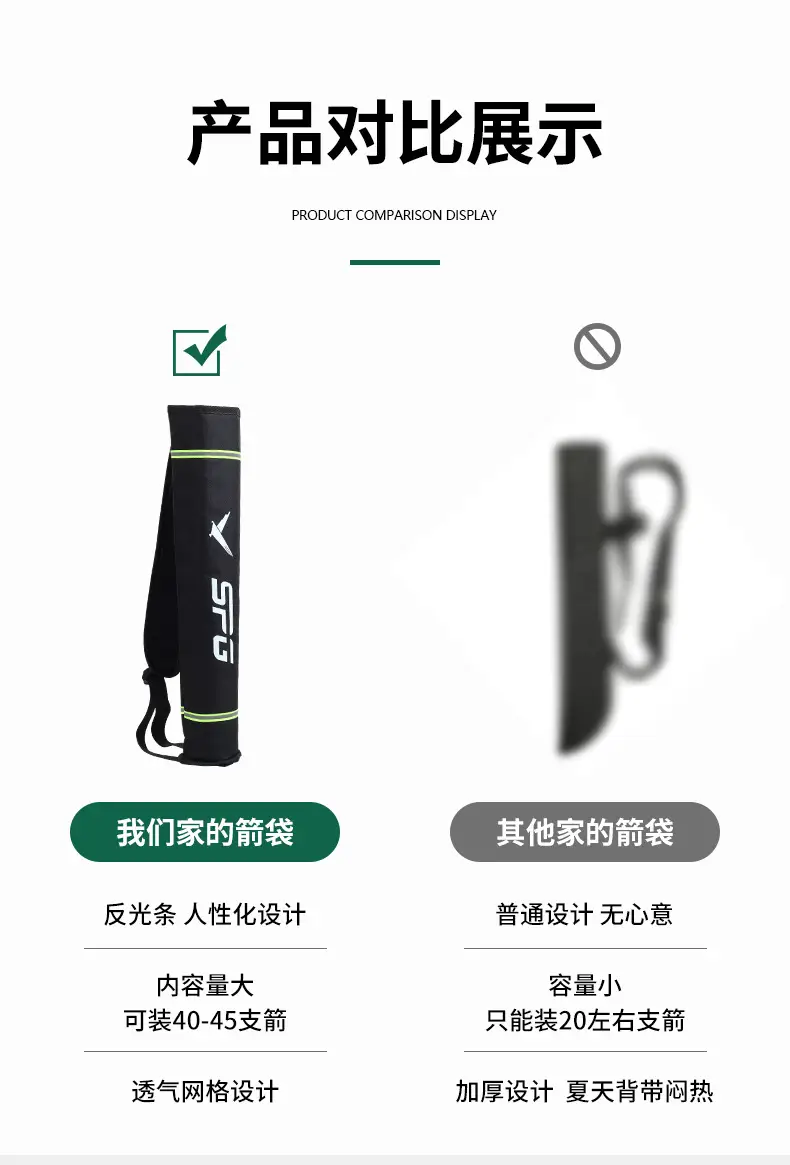 Single-Shoulder Quiver for Archery Beginners, Simple Backpack-Style Quiver Made of Oxford Cloth, Portable Quiver for Outdoor Archery — feature 9