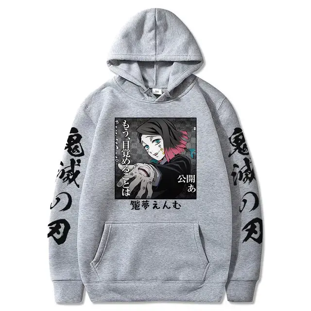 Pink Cross-border Fleece Hoodie for Men with Anime Print