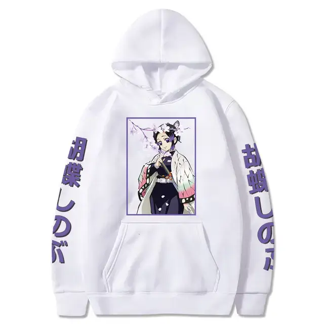 Pink Cross-border Fleece Hoodie for Men with Anime Print