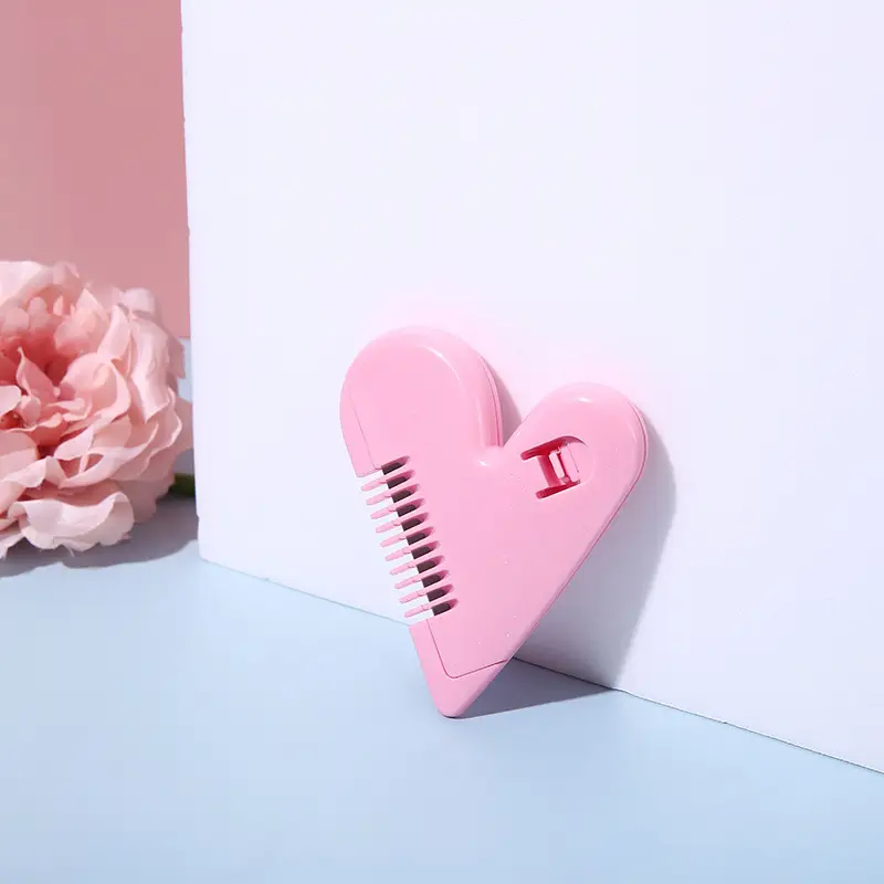 Pink Heart Hair Cutter for Double-Sided Thinning & Split Ends - Image 5