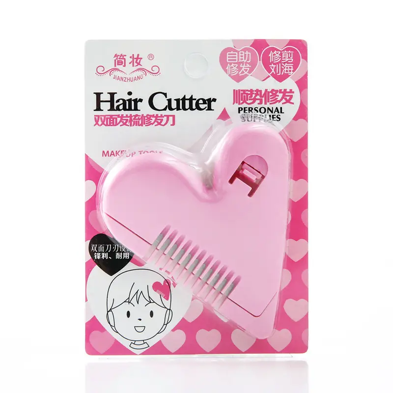 Pink Heart Hair Cutter for Double-Sided Thinning & Split Ends - Image 6
