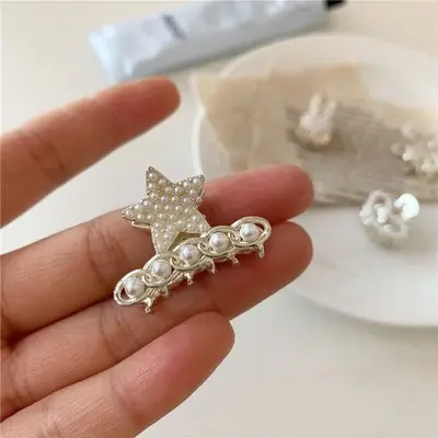 Mini Pearl & Crystal Hairpins for Girls - Image 5