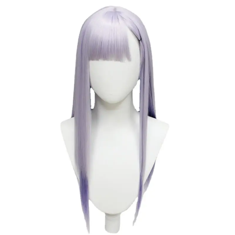 Purple Gradient Silicone Hair Wig for Women - Image 3