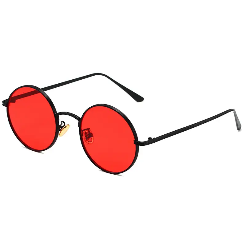 Men's Round Gold Frame Sunglasses 2023 - Image 13