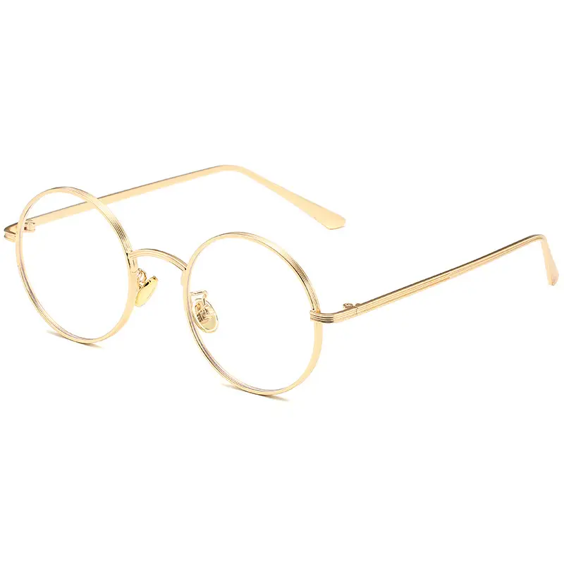 Men's Round Gold Frame Sunglasses 2023 - Image 9