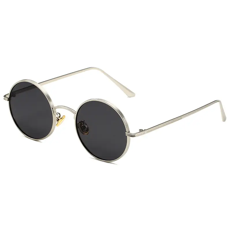 Men's Round Gold Frame Sunglasses 2023 - Image 2