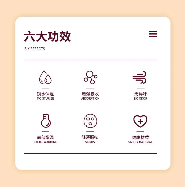 Disposable Plastic Facial Mask Paste 200 Pcs Moisturizing Transparent — feature 2