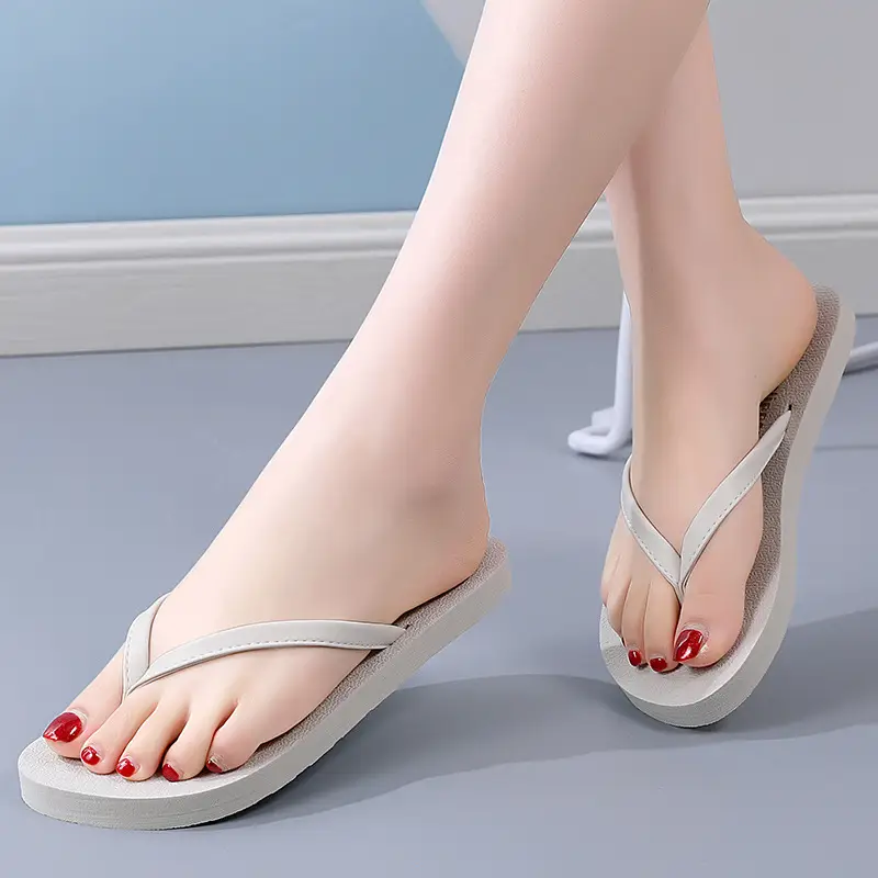 Women Grey 2025 Flip Flops Summer