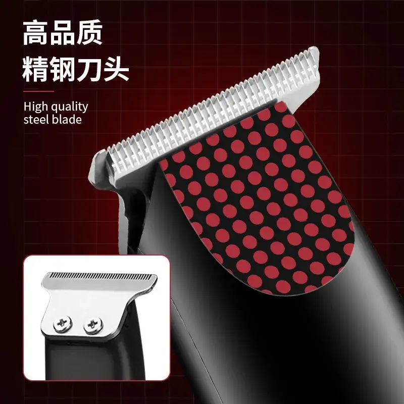Kemii Rechargeable Mini Barber Clippers with 5 Blades - Image 4