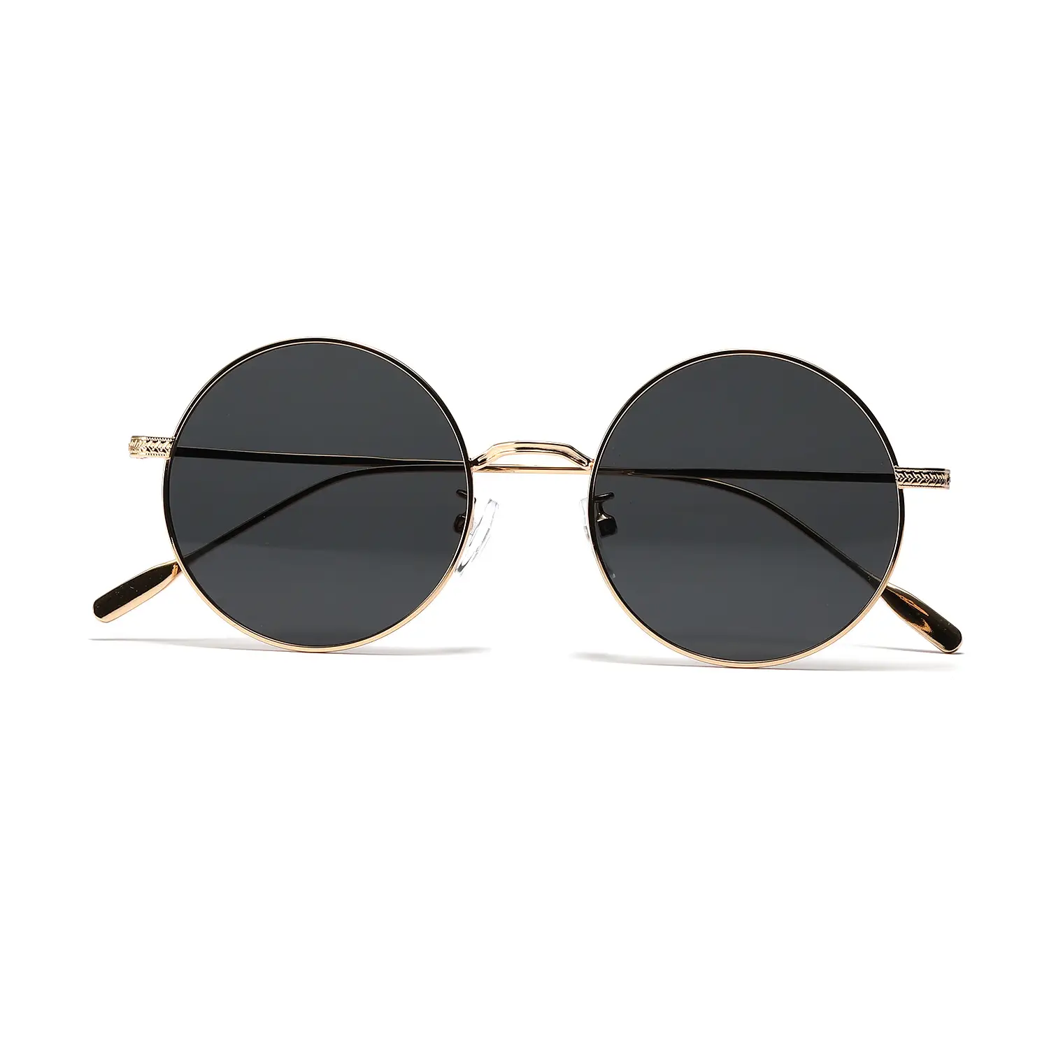 Men Green Metal Round Sunglasses Prince Style - Image 4