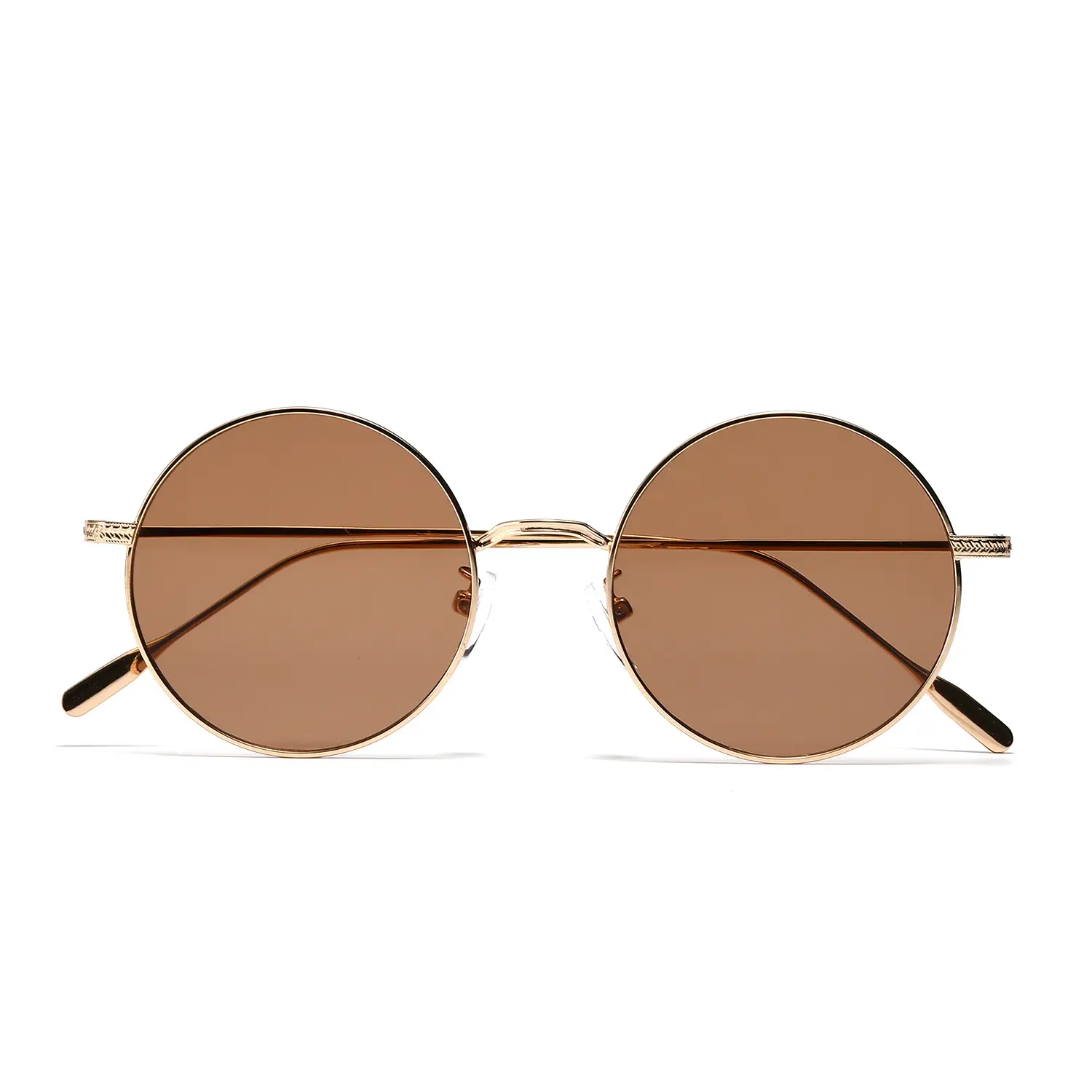 Men Green Metal Round Sunglasses Prince Style - Image 5